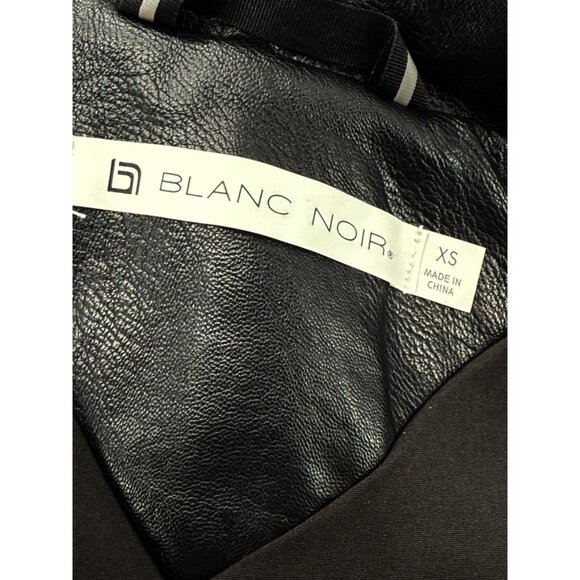 Blanc Noir Drape Front Jacket In Black Size XS - Picture 8 of 12